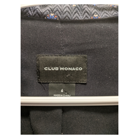 Club Monaco Alison Silk Wool Blend Blazer - Picture 2 of 3